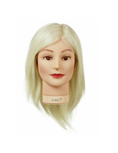 Sibel Oefenhoofd Blondy 20-25cm 100% Echt Haar