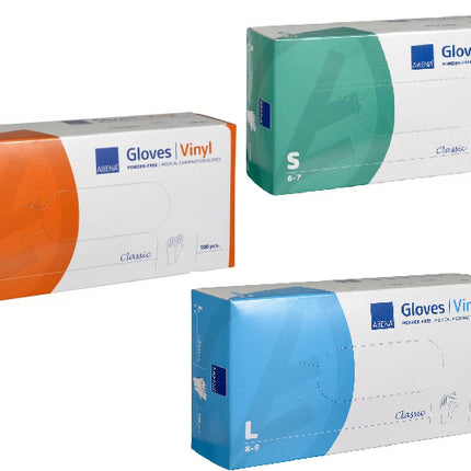 Abena Vinyl Handschoenen Ongepoederd Transparant (100 Stuks)