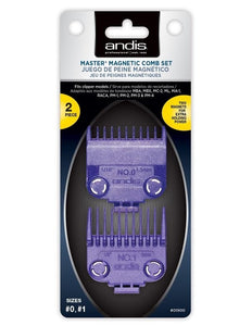 Andis Master Magnetic Comb Set #0 + #1 Opzetkamset