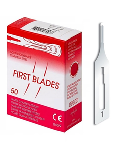 Kappershandel First Blades Gutsmesjes Steriel Nr.1 (50 Stuks)