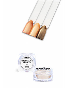 No Label Mix & Mingle Nagelpoeder Metallic Bronze