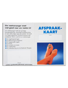 Orthofex Orthofex Afsprakenkaartje Pedicure (100 Stuks)