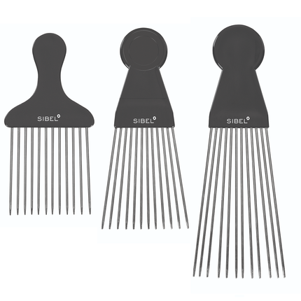 Sibel Afro Kam Metalen Vork Haarkam