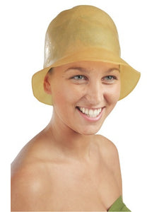 Sibel Blondeer Muts Rubber Bruin