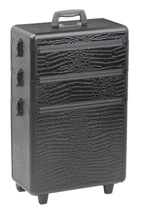 Sibel Koffer Modular Zwart Met 3 Opbergniveaus