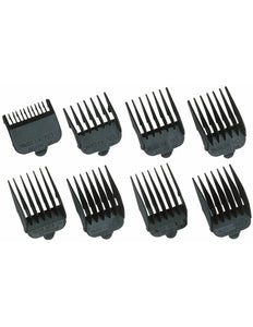 Wahl Opzetkammen Set Plastic Zwart (8 Stuks)