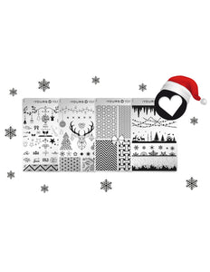 Yours Cosmetics Loves YOU Stempelplaten (Dubbelzijdig) Kerst 2019 Collectie