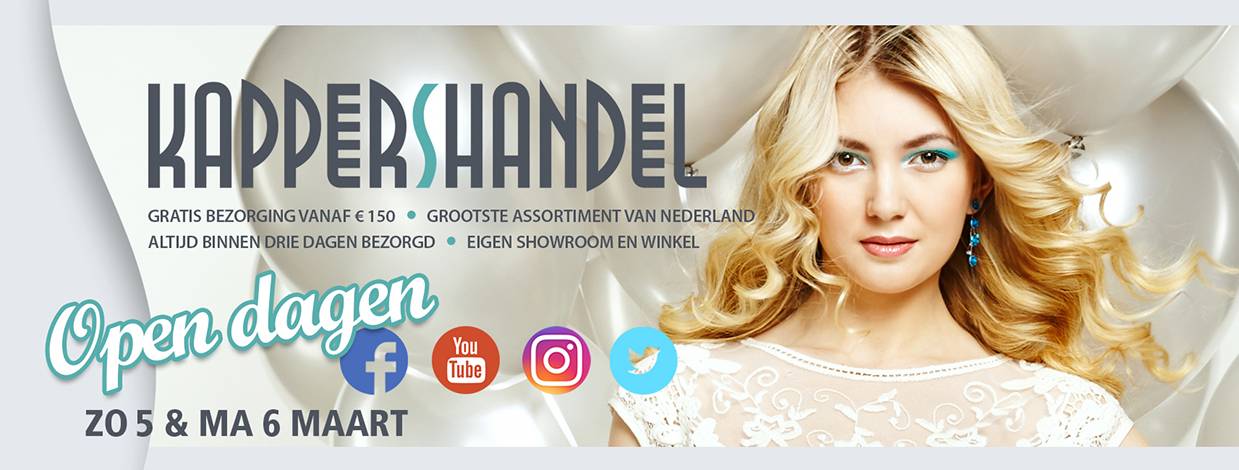 Kappershandel Banner Open Dag 5 en 6 maart 2017 x470