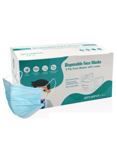 Mondmasker / Mondkapje Driedubbel Gelaagd Wegwerp (50 Stuks)