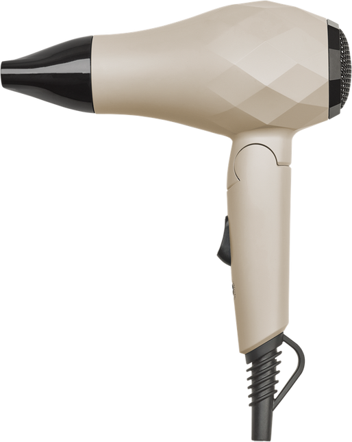Efalock Haardroger Mini Travel Beige (Opvouwbaar) 1000Watt