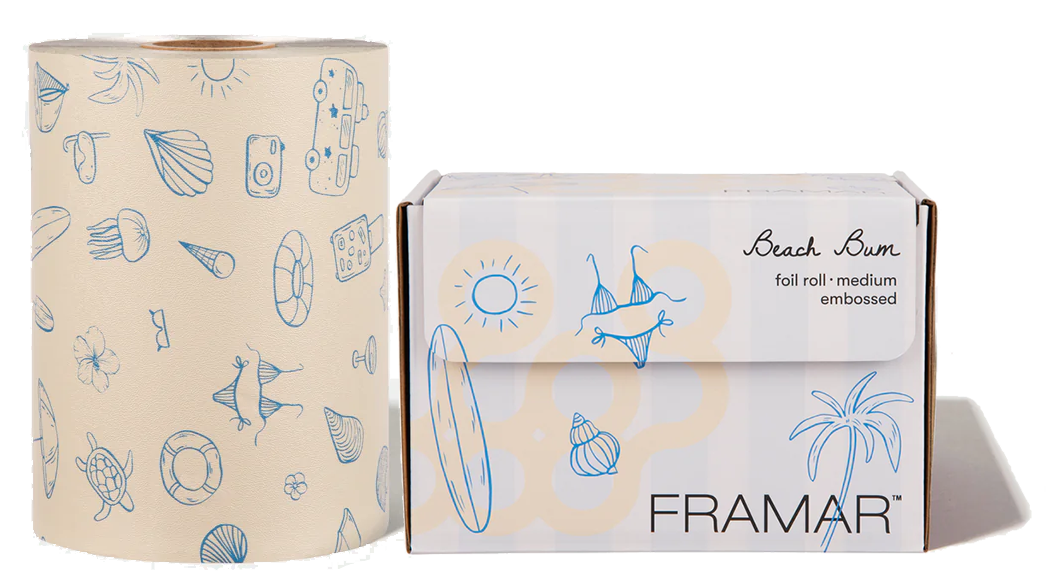 Framar Folie Beach Bum Embossed Foil Rol (100 meter)