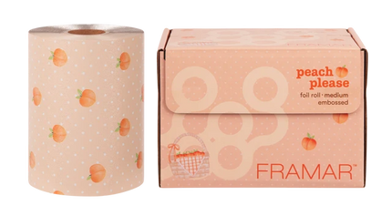 Framar Folie Peach Please Embossed Foil Rol (100 meter)
