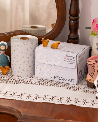 Framar Folie Country Charm Embossed Foil Rol (100 meter)