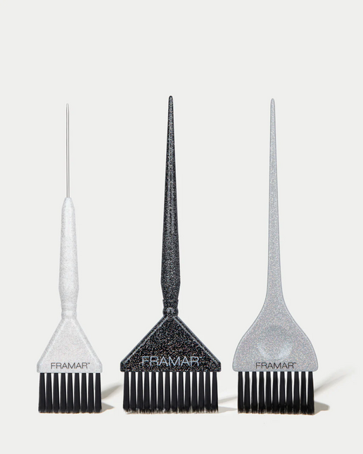 Framar Verkwast Glitter Family Pack Pin Tail Brush Set