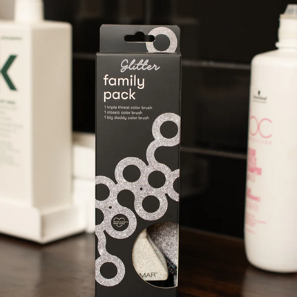 Framar Verkwast Glitter Family Pack Pin Tail Brush Set