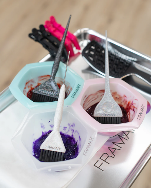 Framar Verkwast Glitter Family Pack Pin Tail Brush Set