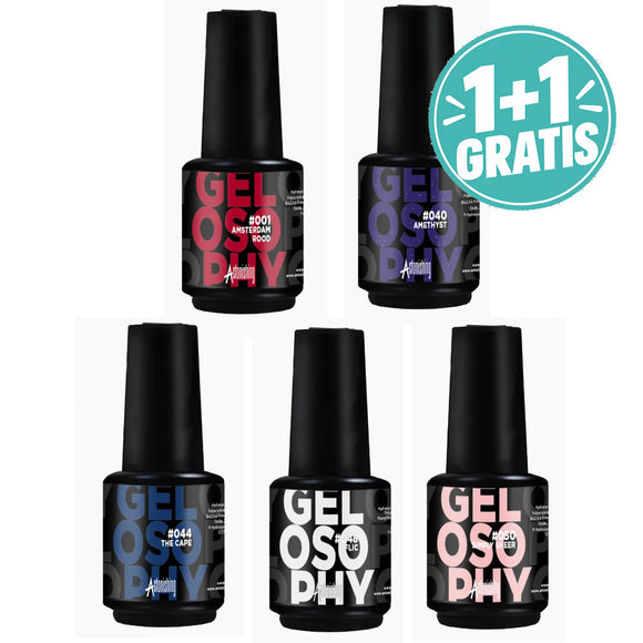Gelosophy Gel Polish #001 - #050 TPO-vrij (1+1 GRATIS!)