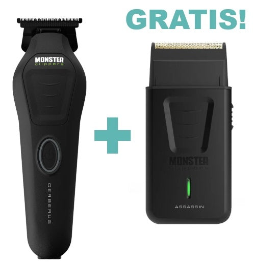 Monster Clippers Cerberus Trimmer 10.000RPM + GRATIS Assassin Shaver!