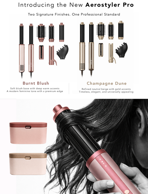 Max Pro Aurum Aerostyler II Pro Multistyler 6-1 Styling Tool