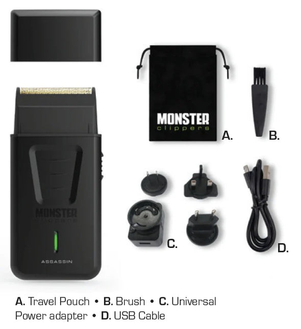 Monster Clippers Assassin Tondeuse + GRATIS Assassin Shaver