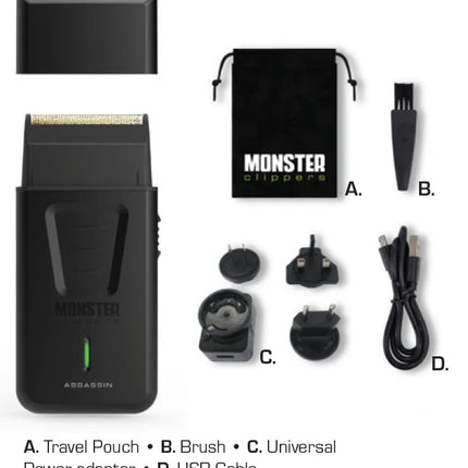 Monster Clippers Assassin Trimmer + GRATIS Assassin Shaver