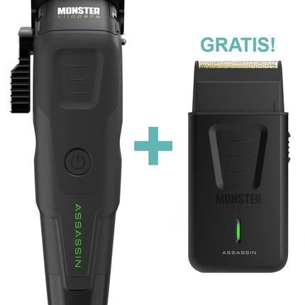 Monster Clippers Assassin Tondeuse + GRATIS Assassin Shaver