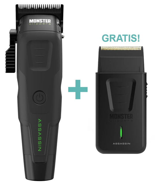 Monster Clippers Assassin Tondeuse + GRATIS Assassin Shaver