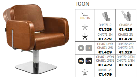 Salon Ambience Kappersstoel Icon