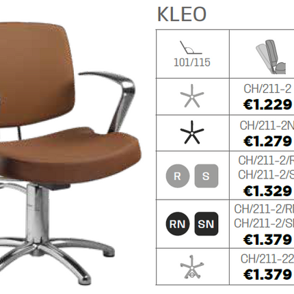 Salon Ambience Kappersstoel Kleo