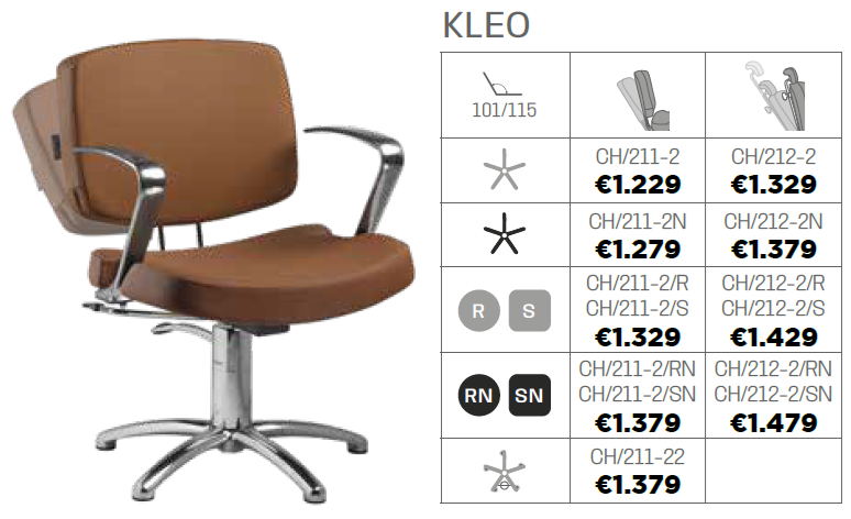Salon Ambience Kappersstoel Kleo