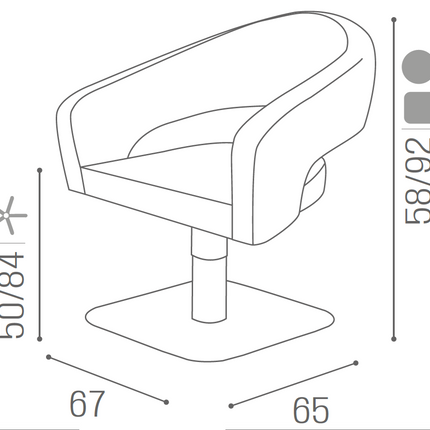 Salon Ambience Kappersstoel Claire