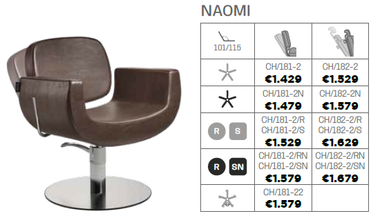Salon Ambience Kappersstoel Naomi