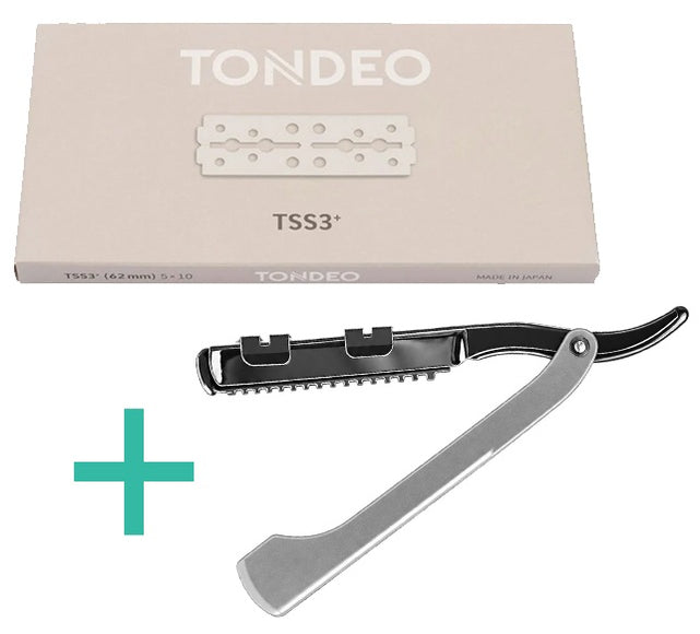 TSS3 Vervangmesjes Lang + GRATIS Razor Zilver Nekmes