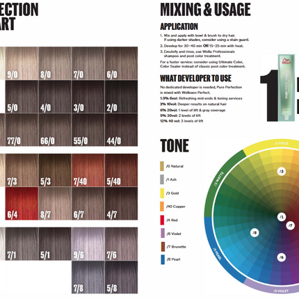 Wella Pure Perfection Permanente Haarkleuring Ammoniakvrij + PPD-vrij (60ml)