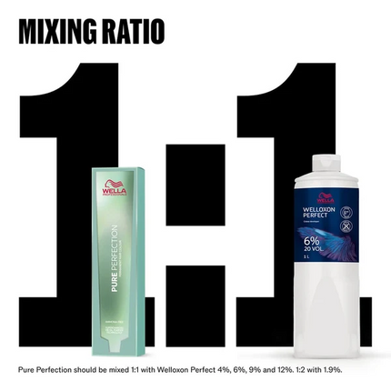Wella Pure Perfection Permanente Haarkleuring Ammoniakvrij + PPD-vrij (60ml)
