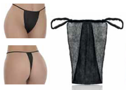Xanitalia Wegwerp Slip Zwart (100 stuks)