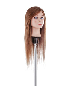 Xanitalia Oefenhoofd Extra Lang Haar 55cm 100% Echt Haar