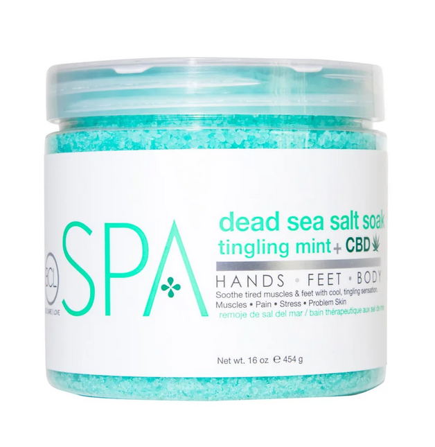 Tingling Mint + CBD Dead Sea Salt Soak