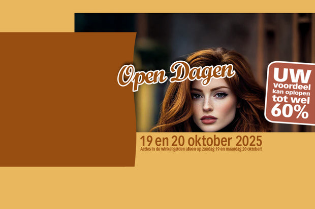 <h1>DE OPEN DAGEN<br/>KORTINGEN staan</h1><h1>nu online!</h1>