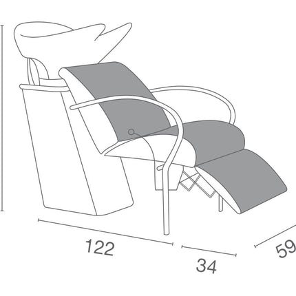 Luca Rossini Wasunit Acqualine + Zwarte Frame