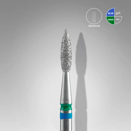 Kappershandel Staleks Frees Duo Pointed Flame Expert (dm 2,1mm) Blue/Green
