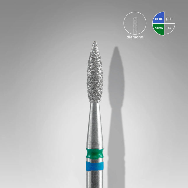 Kappershandel Staleks Frees Duo Pointed Flame Expert (dm 2,1mm) Blue/Green
