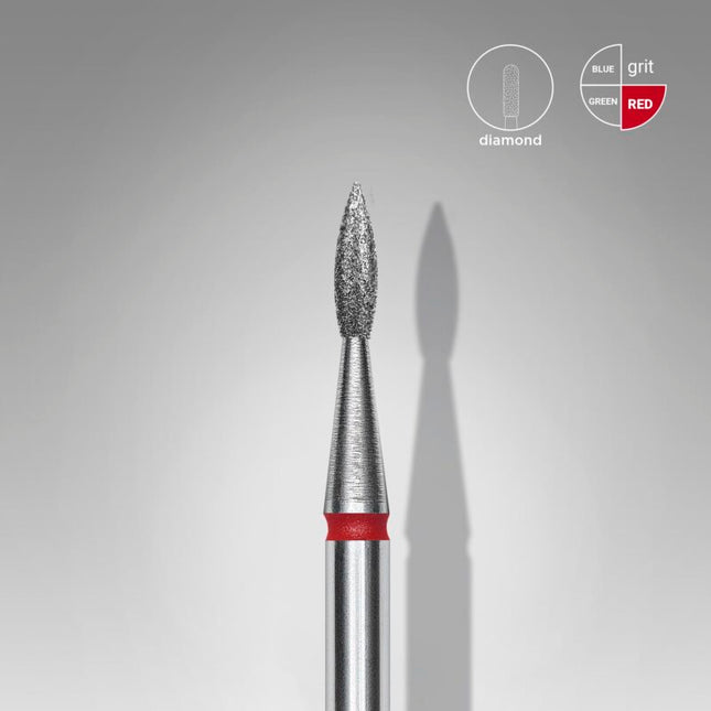 Kappershandel Staleks Frees Pointed Flame Expert (dm 1,8mm/Long 8mm) Red