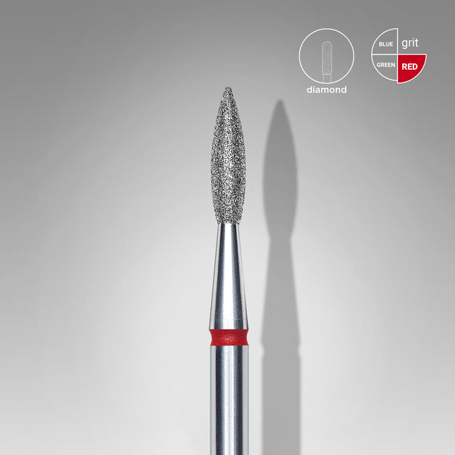 Kappershandel Staleks Frees Pointed Flame Expert (dm 2,1mm/Long 8mm) Red