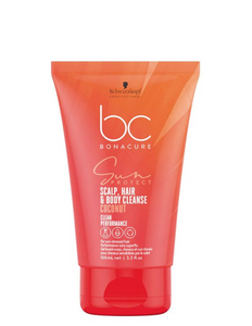 Schwarzkopf BC Sun Protect 3-in-1 Scalp Hair & Body Cleanse Coconut Shampoo (100ml)