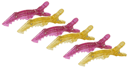 Sibel Verdeelklemmen Gator Clips Glanzende Lippen (6 Stuks)