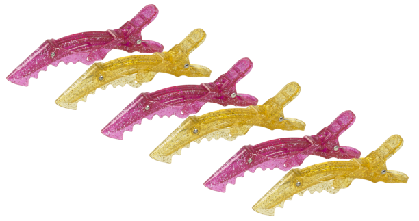 Sibel Verdeelklemmen Gator Clips Glanzende Lippen (6 Stuks)