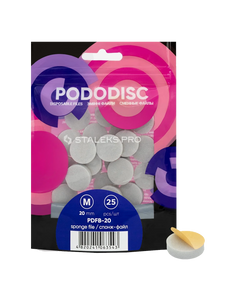 Staleks Staleks Pododisk Sponge Pads Wegwerp Spons Pedicureschijf (Medium 20mm - 25 Stuks)