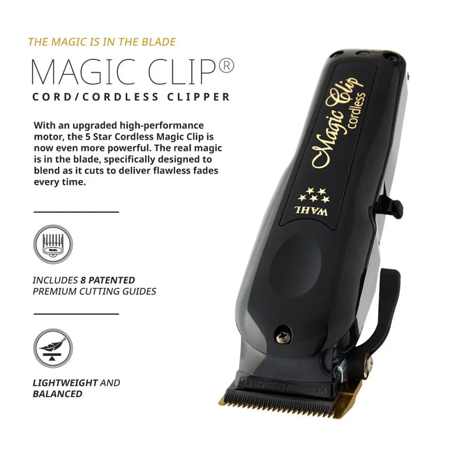 Magic Clip Cordless Tondeuse Zwart (Limited Edition)