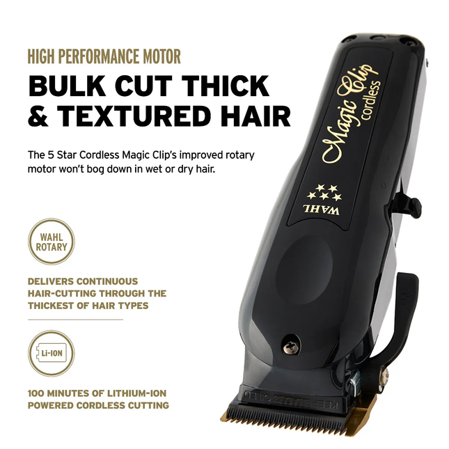 Wahl Wahl Cordless Barber Combo Black Magic Clip Tondeuse + Detailer Trimmer